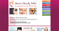 Desktop Screenshot of meerasbeautysalon.com